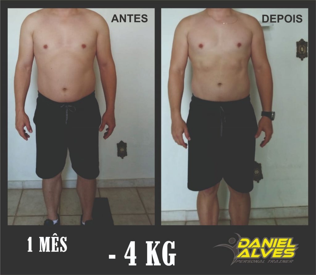 Ele já perdeu 4 quilos em 1 mês de Treinos com o personal Trainer de Goiânia Daniel Alves