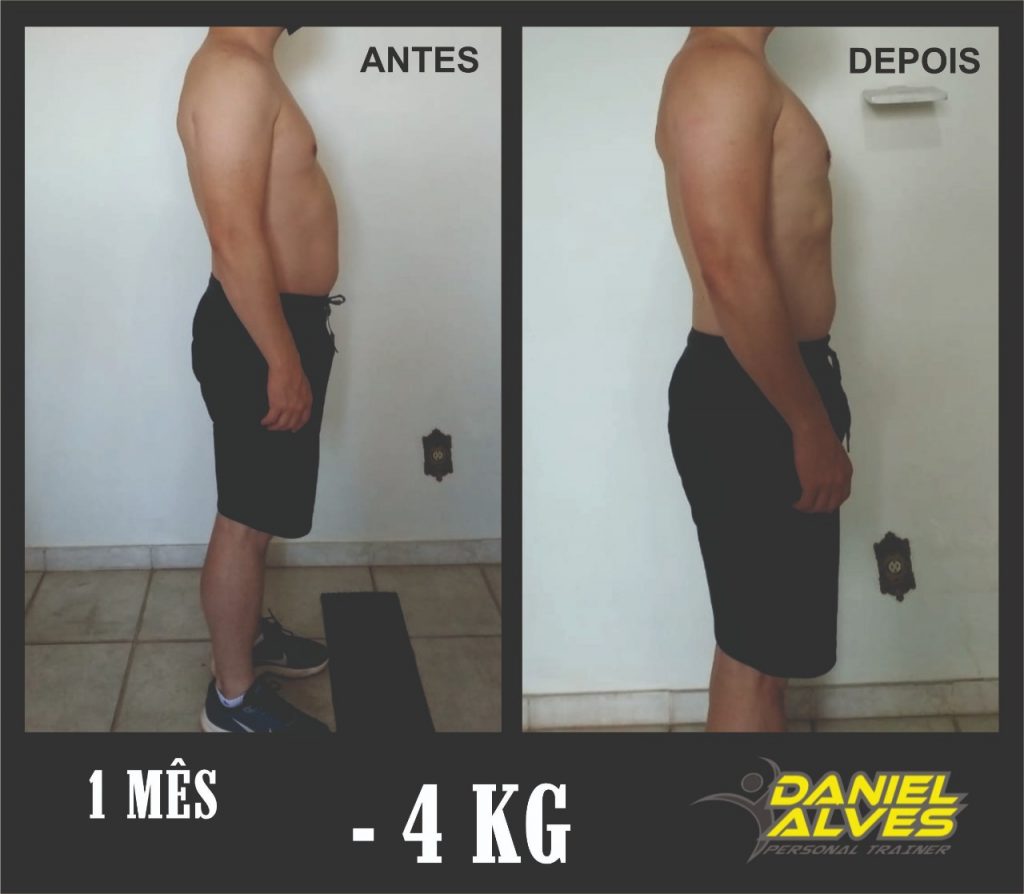 Ele já perdeu 4 quilos em 1 mês de Treinos com o personal Trainer de Goiânia Daniel Alves